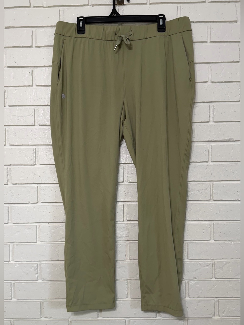 G Gradual Olive Green Travel Pants XXL Stretch Ankle Jogger NWOT